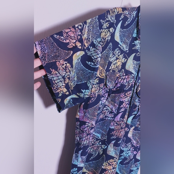 The Days Catch Mens Colorful 100% Cotton Size Large Button Front Shirt Hawaiian - Picture 3 of 8